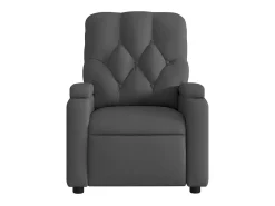 Poltrona Confortável | Poltrona reclinável elétrica tecido cinzento-escuro SHL718132