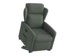 Poltrona Confortável | Poltrona reclinável elevatória tecido cinzento-escuro SHL783607