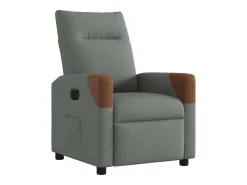 Poltrona Confortável | Poltrona reclinável elétrica tecido cinzento-escuro SHL998565