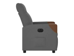 Poltrona Confortável | Poltrona reclinável elétrica tecido cinzento-escuro SHL998565