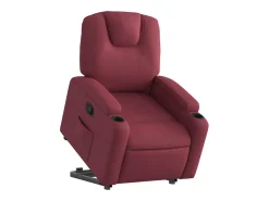 Poltrona Confortável | Poltrona reclinável elevatória tecido vermelho tinto SHL964713