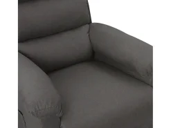Poltrona Confortável | Poltrona reclinável elétrica tecido cinzento-escuro SHL769374
