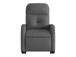 Poltrona Confortável | Poltrona reclinável elevatória elétrica tecido cinzento-escuro SHL914728