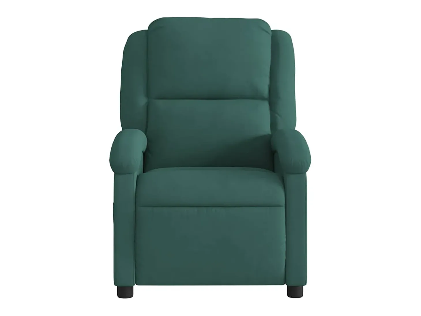 Poltrona Confortável | Poltrona reclinável elétrica veludo verde-escuro SHL545363
