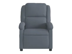 Poltrona Confortável | Poltrona reclinável elétrica veludo cinzento-escuro SHL185646