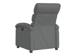 Poltrona Confortável | Poltrona reclinável elétrica tecido cinzento-escuro SHL545280