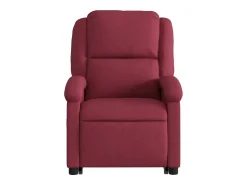 Poltrona Confortável | Poltrona reclinável elevatória elétrica tecido vermelho-tinto SHL175589