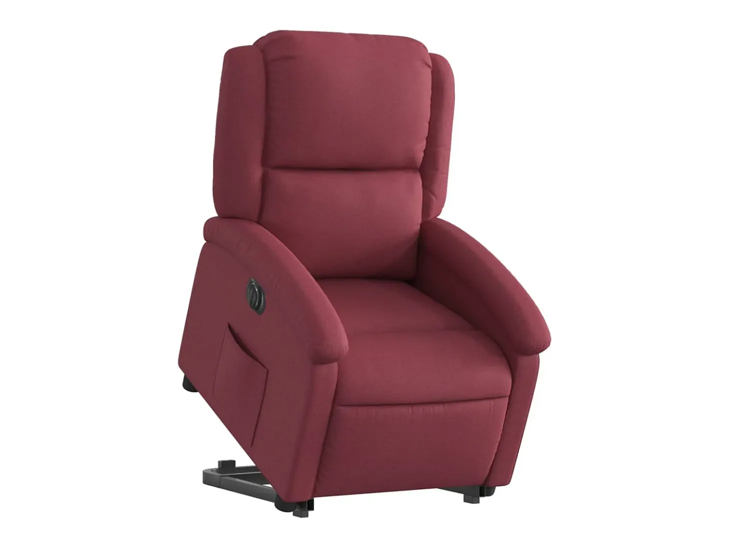 Poltrona Confortável | Poltrona reclinável elevatória elétrica tecido vermelho-tinto SHL175589