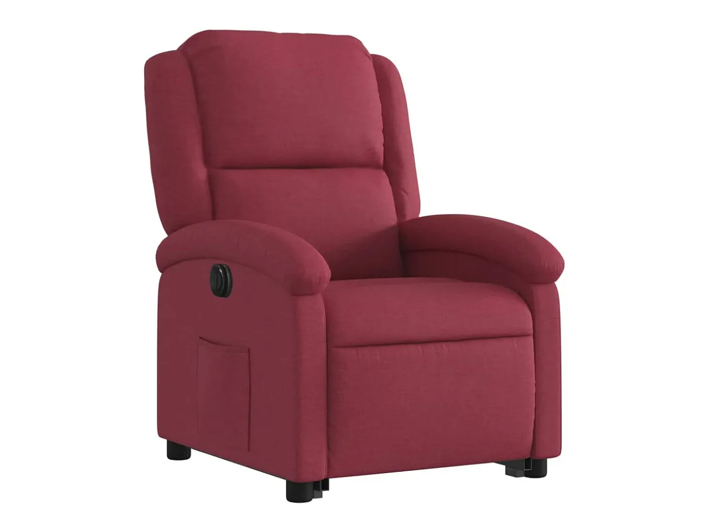 Poltrona Confortável | Poltrona reclinável elevatória elétrica tecido vermelho-tinto SHL175589