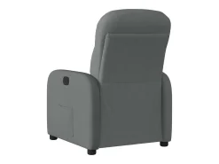 Poltrona Confortável | Poltrona reclinável elétrica tecido cinzento-escuro SHL816544
