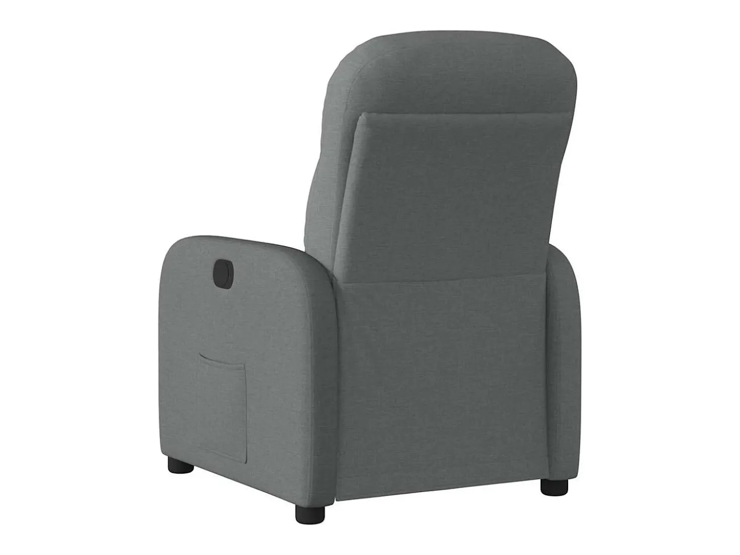 Poltrona Confortável | Poltrona reclinável elétrica tecido cinzento-escuro SHL816544