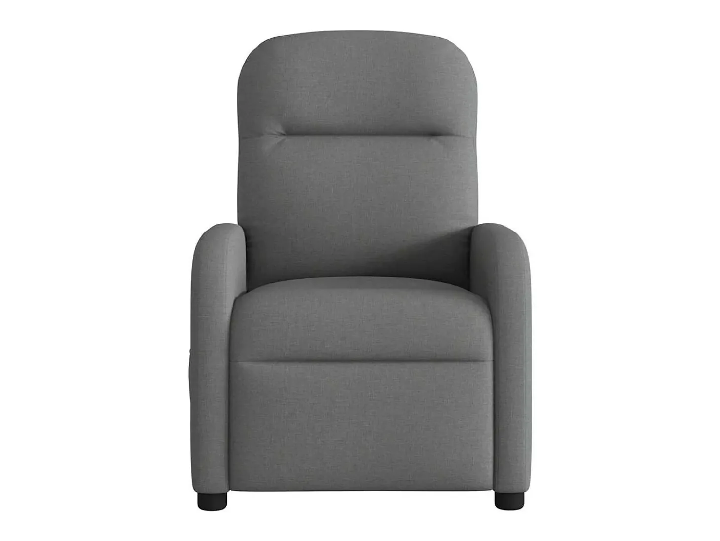 Poltrona Confortável | Poltrona reclinável elétrica tecido cinzento-escuro SHL816544