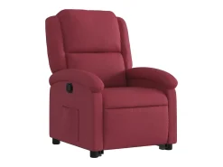 Poltrona Confortável | Poltrona reclinável elevatória tecido vermelho tinto SHL688330