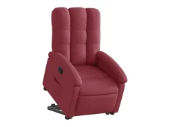 Poltrona Confortável | Poltrona reclinável elevatória tecido vermelho tinto SHL504743