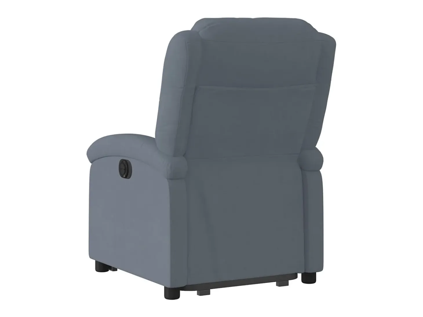 Poltrona Confortável | Poltrona reclinável elevatória veludo cinzento-escuro SHL137777