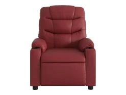 Poltrona Confortável | Poltrona reclinável elétrica couro artificial vermelho tinto SHL568440