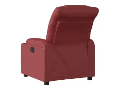 Poltrona Confortável | Poltrona reclinável elétrica couro artificial vermelho tinto SHL568440