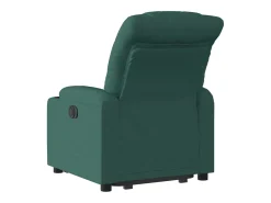 Poltrona Confortável | Poltrona reclinável elevatória tecido verde-escuro SHL605551