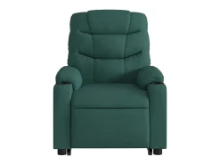 Poltrona Confortável | Poltrona reclinável elevatória tecido verde-escuro SHL605551