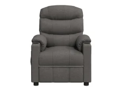 Poltrona Confortável | Poltrona reclinável elétrica tecido cinzento-escuro SHL761105