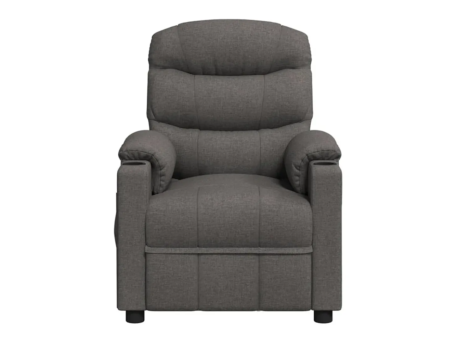 Poltrona Confortável | Poltrona reclinável elétrica tecido cinzento-escuro SHL761105