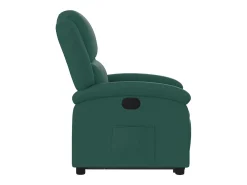 Poltrona Confortável | Poltrona reclinável elevatória tecido verde-escuro SHL828672