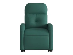 Poltrona Confortável | Poltrona reclinável elevatória elétrica tecido verde-escuro SHL425744