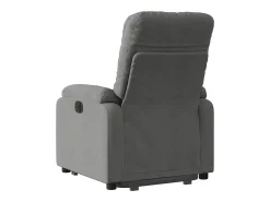 Poltrona Confortável | Poltrona reclinável elevatória tecido microfibra cinza-escuro SHL859605