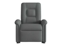 Poltrona Confortável | Poltrona reclinável elevatória tecido cinzento-escuro SHL88548
