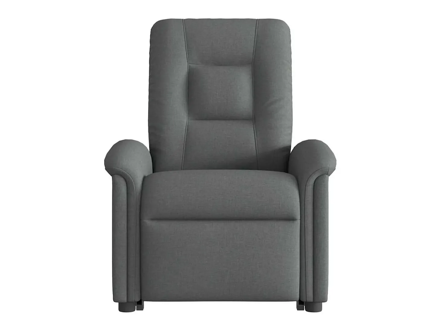 Poltrona Confortável | Poltrona reclinável elevatória tecido cinzento-escuro SHL88548
