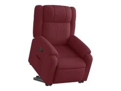 Poltrona Confortável | Poltrona reclinável elevatória tecido vermelho tinto SHL826248