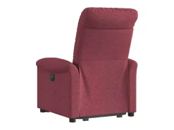 Poltrona Confortável | Poltrona reclinável elevatória tecido vermelho tinto SHL934146