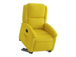 Poltrona Confortável | Poltrona reclinável elevatória veludo amarelo SHL277039
