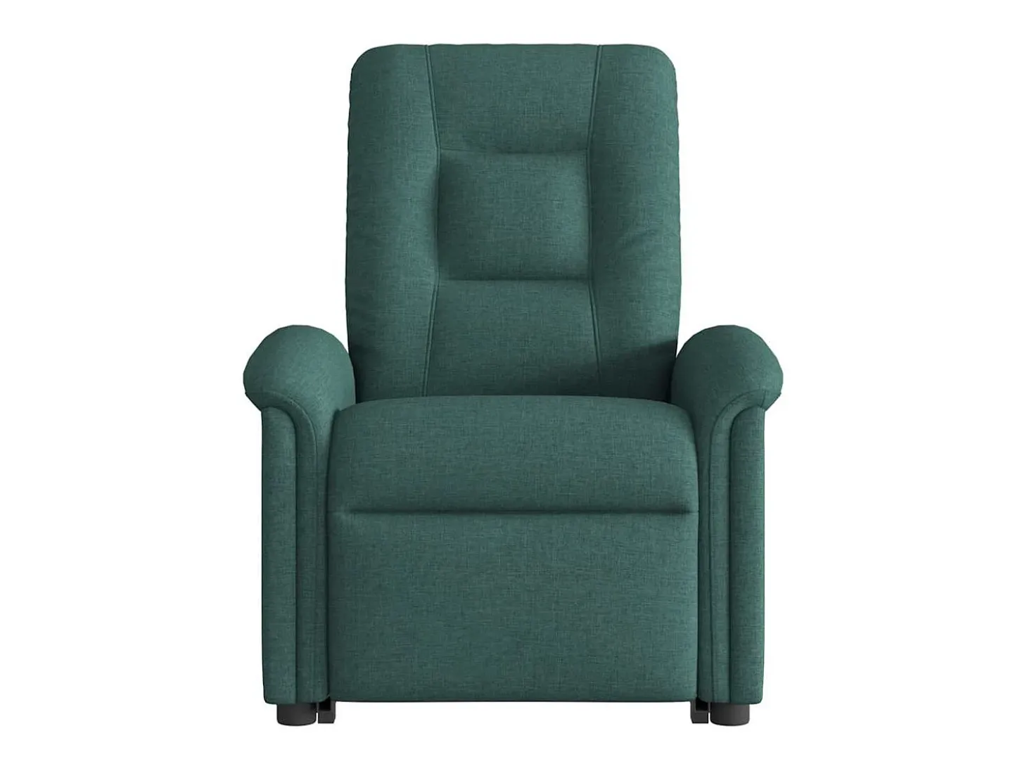 Poltrona Confortável | Poltrona reclinável elevatória de massagens tecido verde-escuro SHL498332