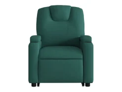 Poltrona Confortável | Poltrona reclinável elevatória tecido verde-escuro SHL710661