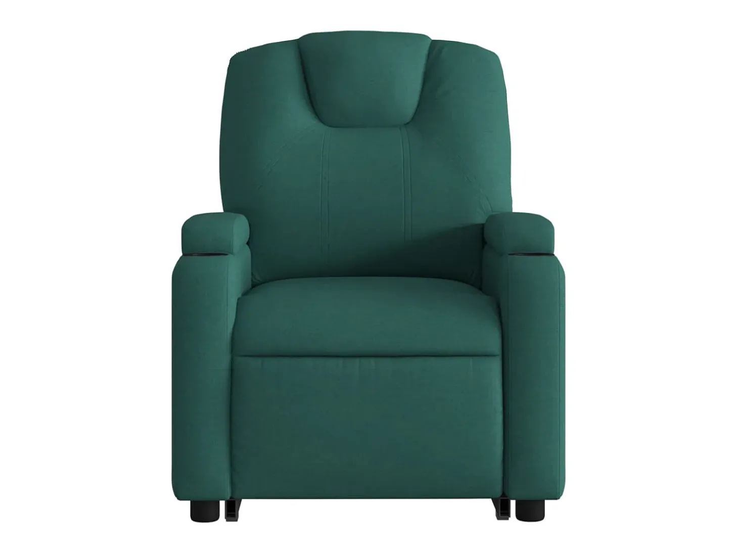 Poltrona Confortável | Poltrona reclinável elevatória tecido verde-escuro SHL710661