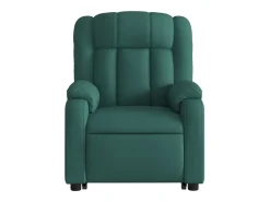 Poltrona Confortável | Poltrona reclinável elevatória tecido verde-escuro SHL493650