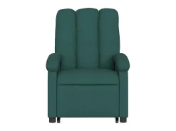 Poltrona Confortável | Poltrona reclinável elevatória tecido verde-escuro SHL813850