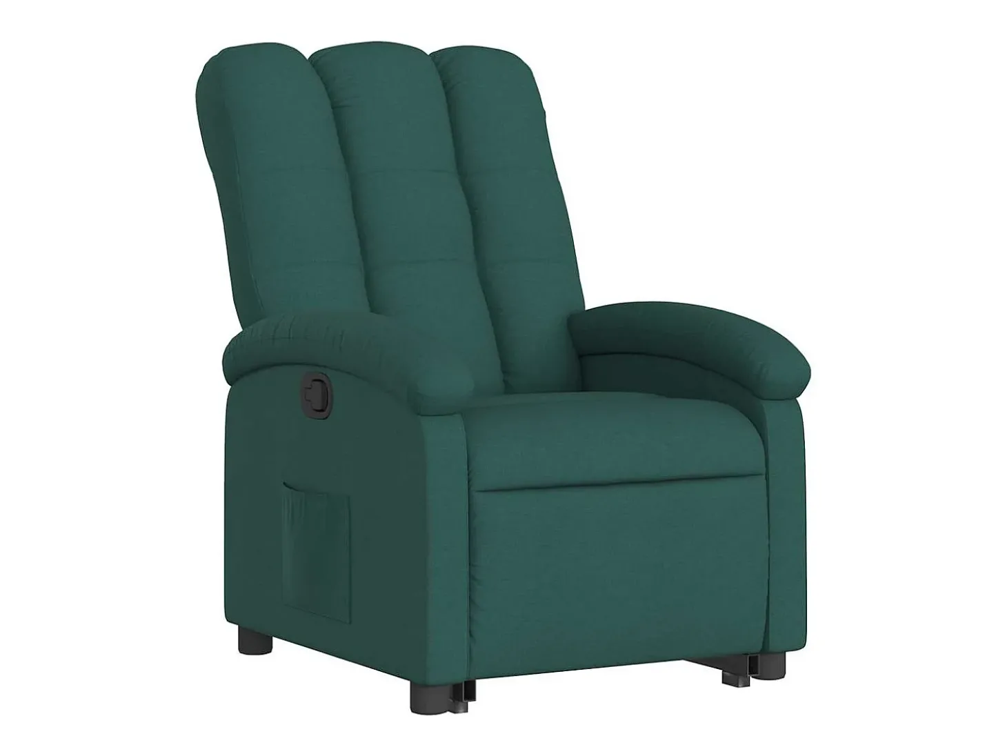 Poltrona Confortável | Poltrona reclinável elevatória tecido verde-escuro SHL813850