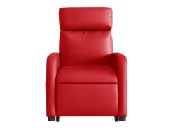 Poltrona Confortável | Poltrona reclinável elevatória couro artificial vermelho SHL562626