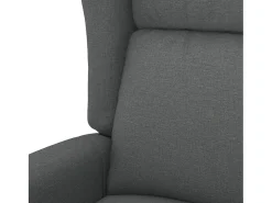 Poltrona Confortável | Poltrona reclinável elétrica tecido cinza-escuro SHL343372