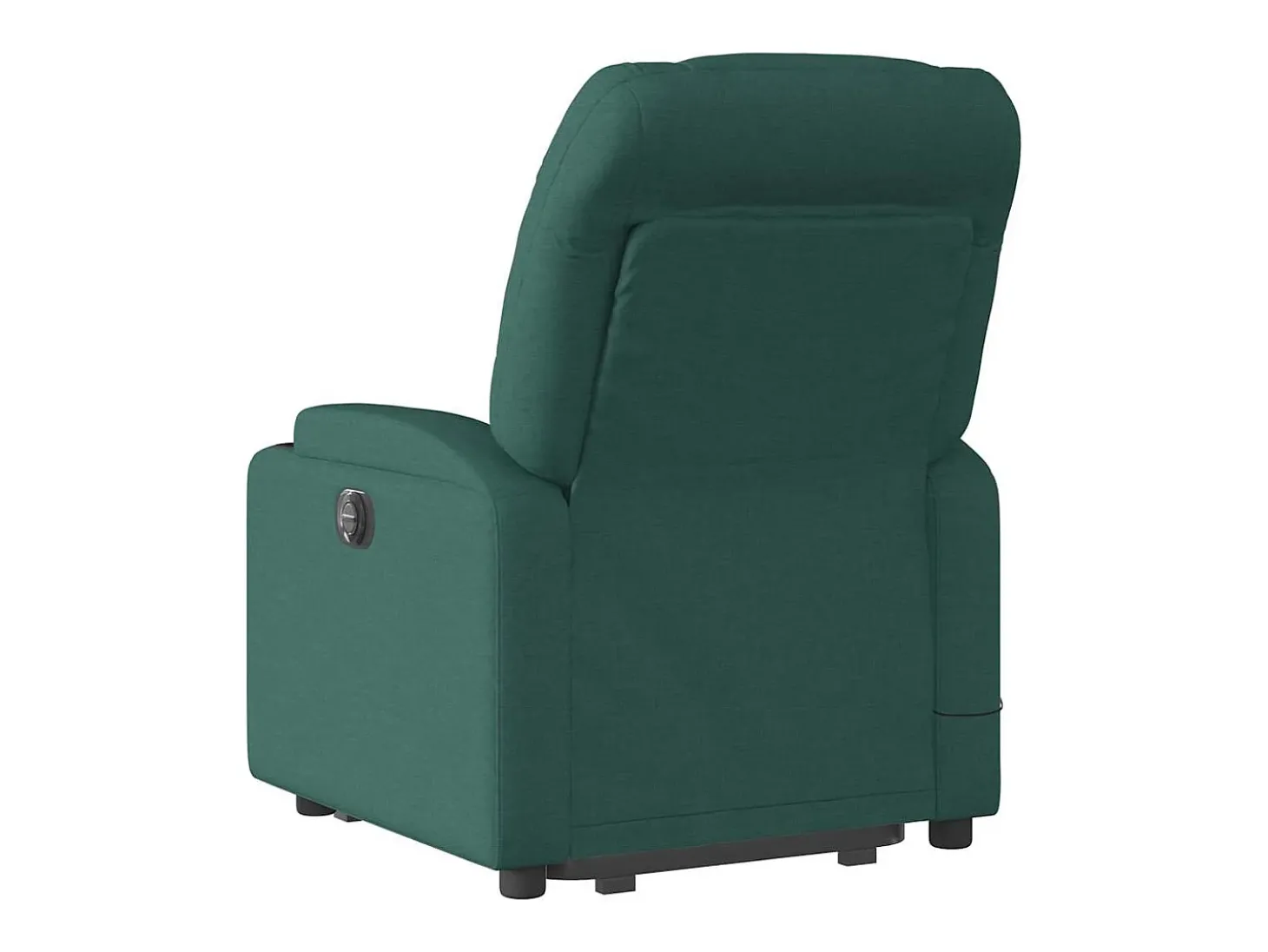 Poltrona Confortável | Poltrona reclinável elevatória de massagens tecido verde-escuro SHL46462