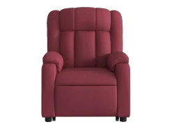 Poltrona Confortável | Poltrona reclinável elevatória elétrica tecido vermelho-tinto SHL557619