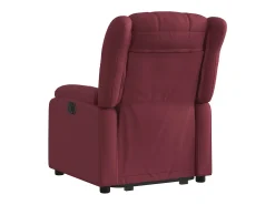 Poltrona Confortável | Poltrona reclinável elevatória elétrica tecido vermelho-tinto SHL557619