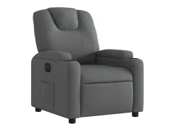 Poltrona Confortável | Poltrona reclinável elétrica tecido cinzento-escuro SHL672699
