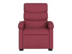 Poltrona Confortável | Poltrona reclinável elevatória tecido vermelho tinto SHL995961