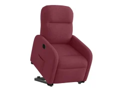 Poltrona Confortável | Poltrona reclinável elevatória elétrica tecido vermelho-tinto SHL975239