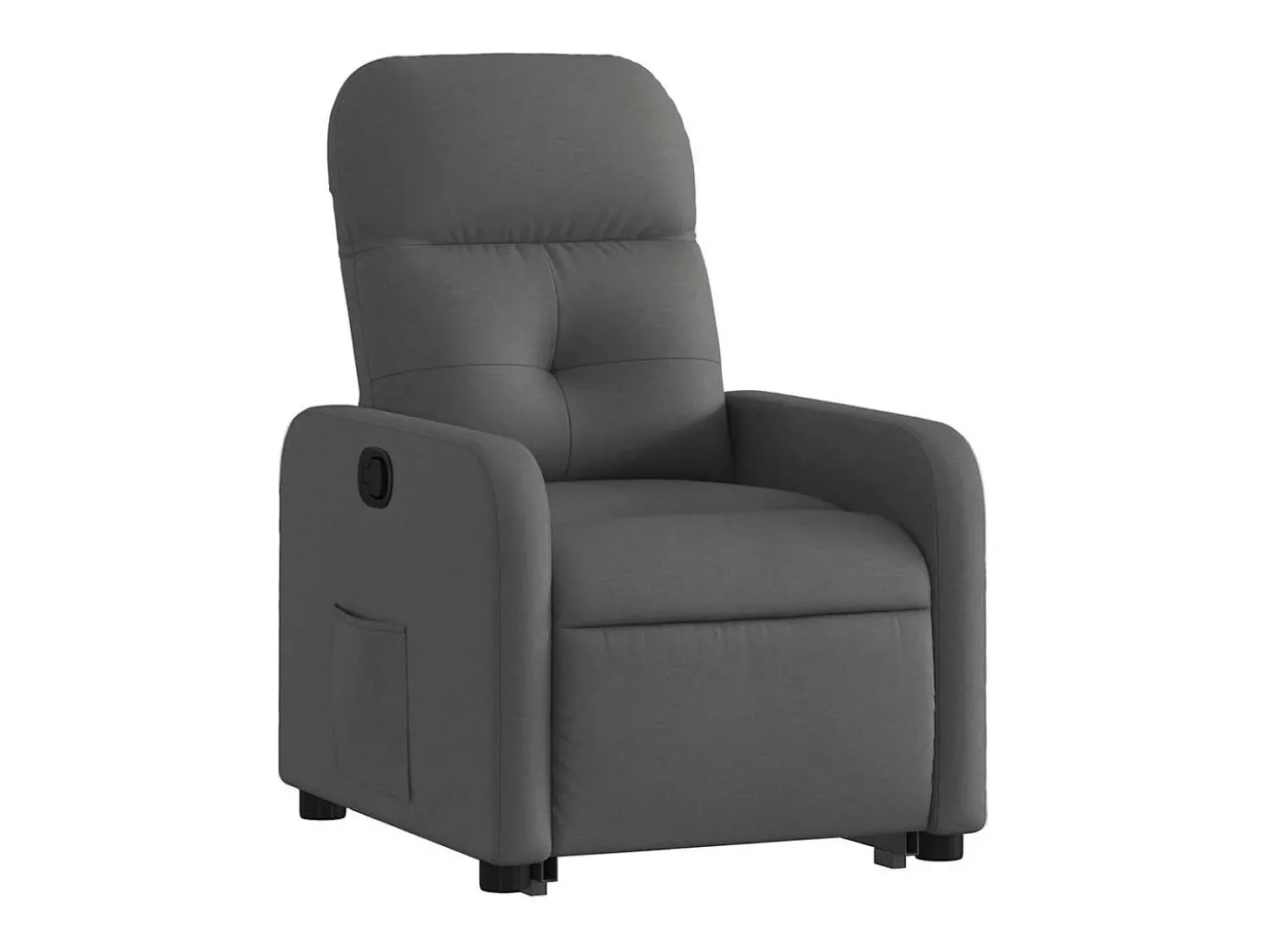 Poltrona Confortável | Poltrona reclinável elevatória tecido cinzento-escuro SHL561540
