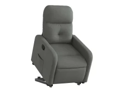 Poltrona Confortável | Poltrona reclinável elevatória tecido cinzento-escuro SHL561540