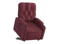 Poltrona Confortável | Poltrona reclinável elevatória tecido vermelho tinto SHL158616